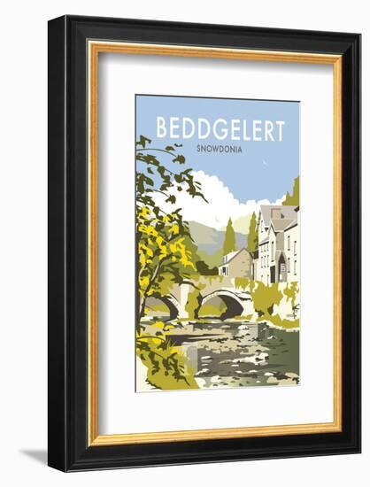 Bedgellert - Dave Thompson Contemporary Travel Print-Dave Thompson-Framed Giclee Print