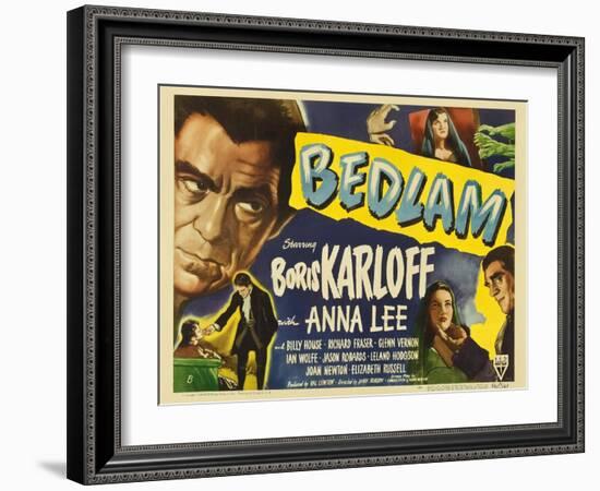 Bedlam, 1946-null-Framed Art Print