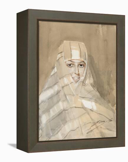 Bedouin Girl, 1886 (W/C on Paper)-Anders Leonard Zorn-Framed Premier Image Canvas