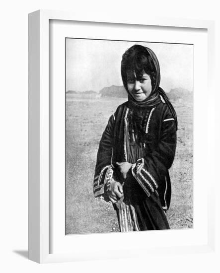 Bedouin Girl in the Syrian Desert, 1936-HJ Shepstone-Framed Giclee Print