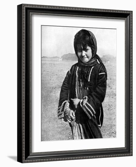 Bedouin Girl in the Syrian Desert, 1936-HJ Shepstone-Framed Giclee Print