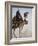 Bedouin Guide on Camel-Back Overlooking the Pyramids of Giza, Cairo, Egypt-Mcconnell Andrew-Framed Photographic Print