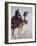 Bedouin Guide on Camel-Back Overlooking the Pyramids of Giza, Cairo, Egypt-Mcconnell Andrew-Framed Photographic Print