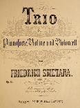 Title Page of Score for Souvenir of Bohemia in Polka Form, Opus 12-Bedrich Smetana-Mounted Giclee Print