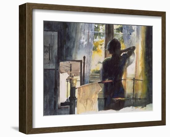 Bedroom at Arlow Road-John Lidzey-Framed Giclee Print