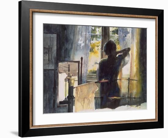 Bedroom at Arlow Road-John Lidzey-Framed Giclee Print