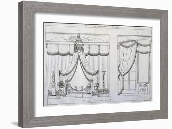 Bedroom Decorations of Mme Recamier-null-Framed Giclee Print