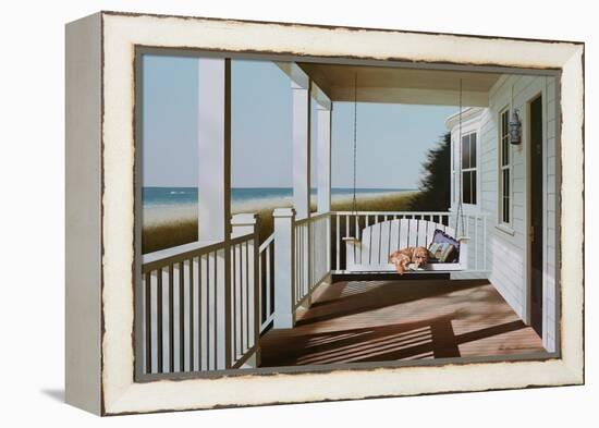 Bedroom Dog-Zhen-Huan Lu-Framed Premier Image Canvas