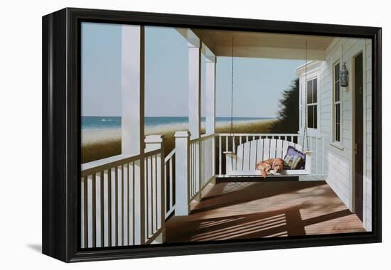 Bedroom Dog-Zhen-Huan Lu-Framed Premier Image Canvas