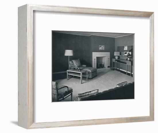 'Bedroom in the house of Mr. Anatole Litvak in Saint Monica, California', 1942-Unknown-Framed Photographic Print