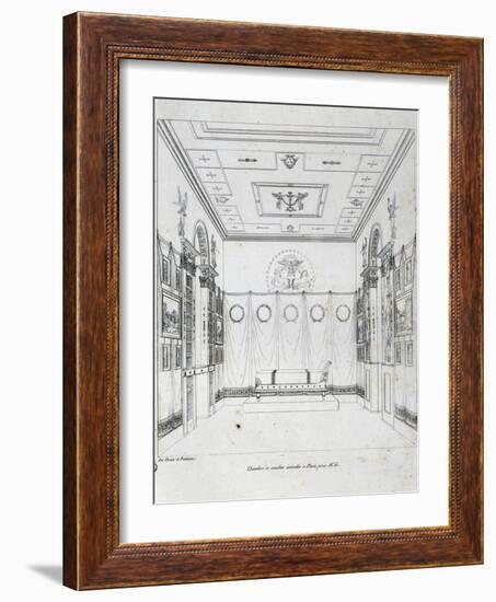 Bedroom Made in Paris for Mr G-Charles Percier-Framed Giclee Print