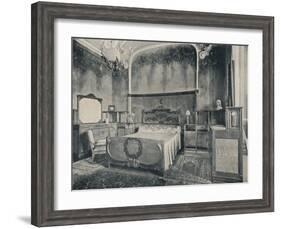 'Bedroom with Furniture in Walnut and Citron Wood', 1915-Eugenio Quarti-Framed Photographic Print