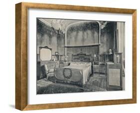 'Bedroom with Furniture in Walnut and Citron Wood', 1915-Eugenio Quarti-Framed Photographic Print