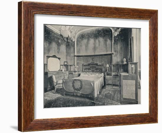 'Bedroom with Furniture in Walnut and Citron Wood', 1915-Eugenio Quarti-Framed Photographic Print