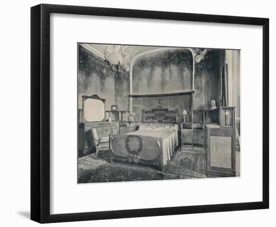 'Bedroom with Furniture in Walnut and Citron Wood', 1915-Eugenio Quarti-Framed Photographic Print