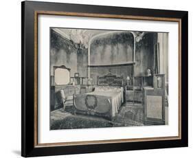 'Bedroom with Furniture in Walnut and Citron Wood', 1915-Eugenio Quarti-Framed Photographic Print