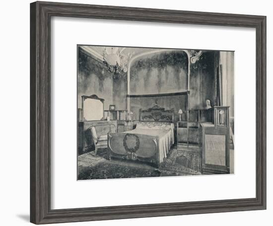 'Bedroom with Furniture in Walnut and Citron Wood', 1915-Eugenio Quarti-Framed Photographic Print