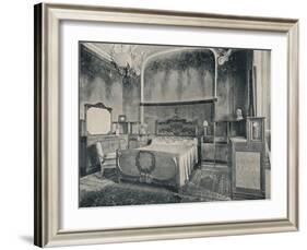 'Bedroom with Furniture in Walnut and Citron Wood', 1915-Eugenio Quarti-Framed Photographic Print