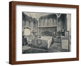 'Bedroom with Furniture in Walnut and Citron Wood', 1915-Eugenio Quarti-Framed Photographic Print
