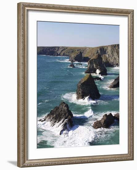 Bedruthan Steps, Cornwall, England, United Kingdom, Europe-Jeremy Lightfoot-Framed Photographic Print