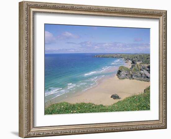 Bedruthan Steps, Cornwall, England, United Kingdom-J Lightfoot-Framed Photographic Print