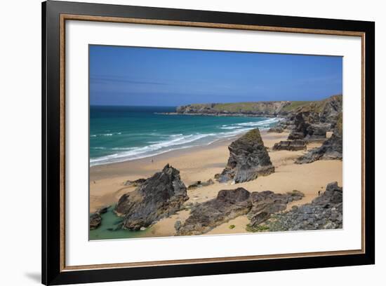 Bedruthan Steps, Newquay, Cornwall, England, United Kingdom-Billy Stock-Framed Photographic Print