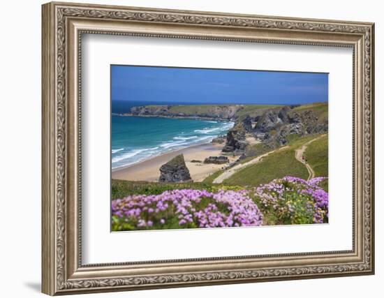 Bedruthan Steps, Newquay, Cornwall, England, United Kingdom-Billy Stock-Framed Photographic Print