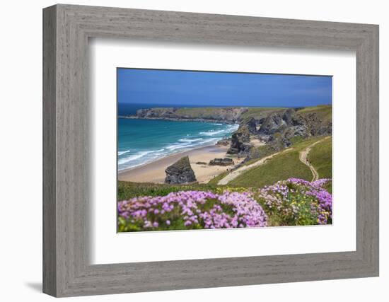 Bedruthan Steps, Newquay, Cornwall, England, United Kingdom-Billy Stock-Framed Photographic Print