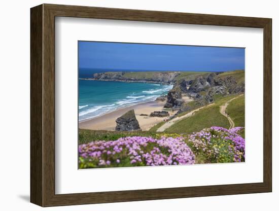 Bedruthan Steps, Newquay, Cornwall, England, United Kingdom-Billy Stock-Framed Photographic Print