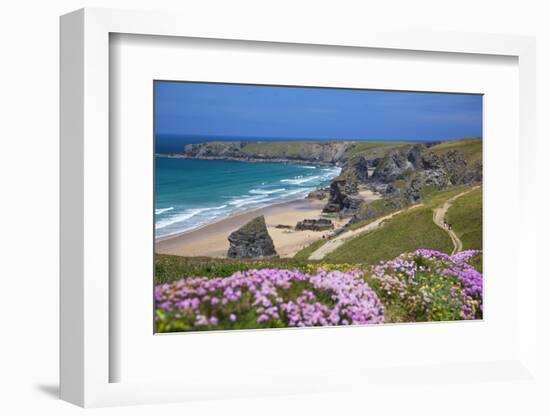 Bedruthan Steps, Newquay, Cornwall, England, United Kingdom-Billy Stock-Framed Photographic Print