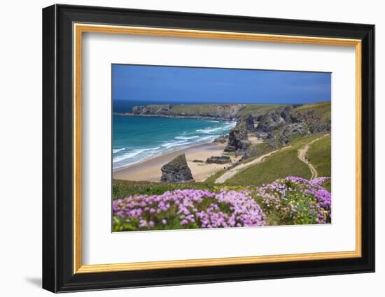 Bedruthan Steps, Newquay, Cornwall, England, United Kingdom-Billy Stock-Framed Photographic Print