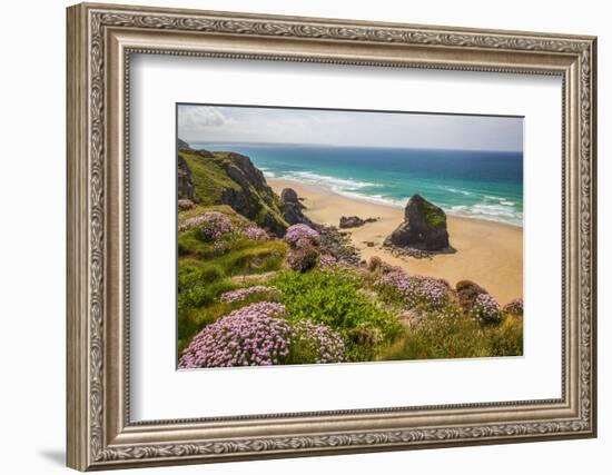 Bedruthan Steps, Newquay, Cornwall, England, United Kingdom-Billy Stock-Framed Photographic Print