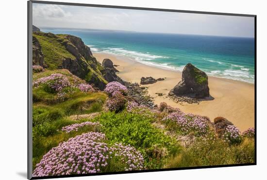 Bedruthan Steps, Newquay, Cornwall, England, United Kingdom-Billy Stock-Mounted Photographic Print