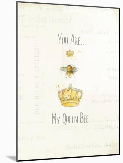 Bee and Bee VI-Katie Pertiet-Mounted Art Print
