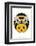 Bee - Animaru Cartoon Animal Print-Animaru-Framed Giclee Print