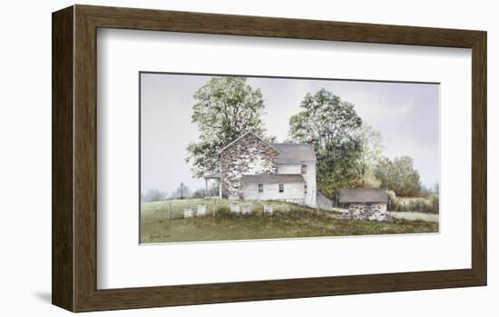 Bee Boxes-Ray Hendershot-Framed Art Print