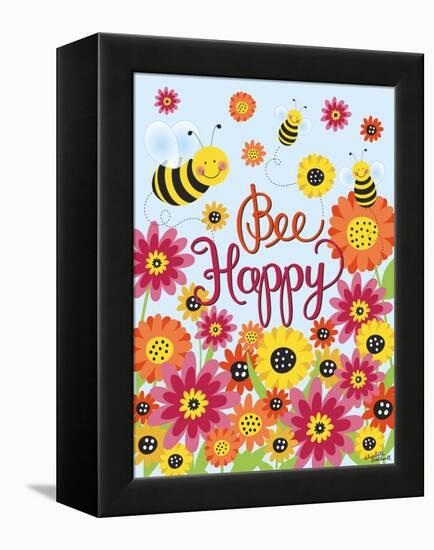 Bee Happy-Elizabeth Caldwell-Framed Premier Image Canvas