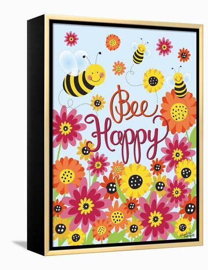 Bee Happy-Elizabeth Caldwell-Framed Premier Image Canvas