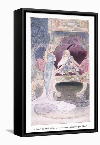 "Bee", He Said to Her. "Choose Whatever You Like."-Charles Robinson-Framed Premier Image Canvas