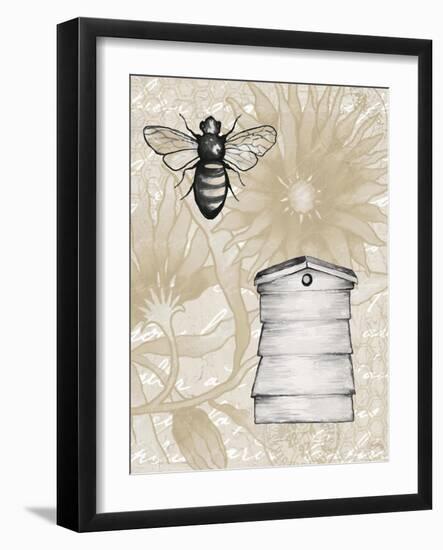 Bee Hives II-Elizabeth Medley-Framed Art Print