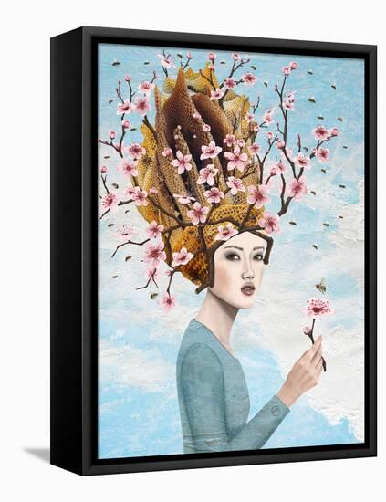 Bee Lady-Paula Belle Flores-Framed Stretched Canvas