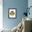 Bee-null-Framed Art Print displayed on a wall