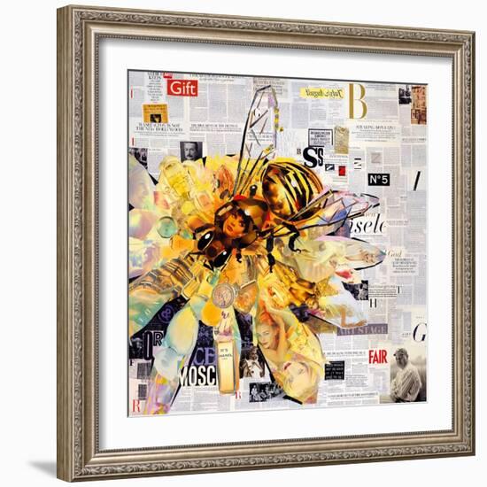 Bee-James Grey-Framed Premium Giclee Print