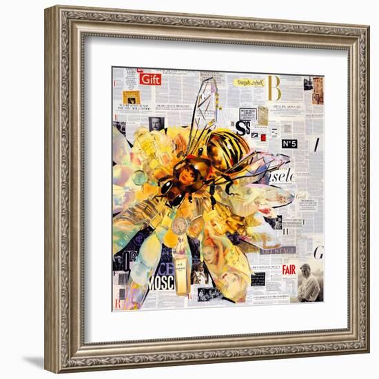 Bee-James Grey-Framed Art Print