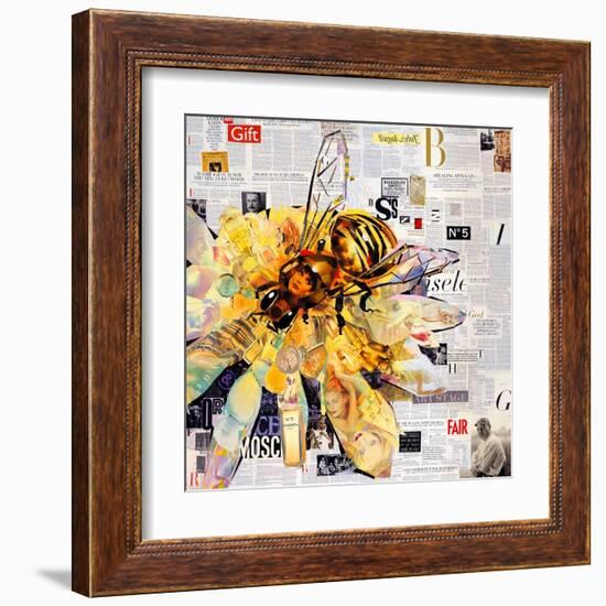 Bee-James Grey-Framed Art Print