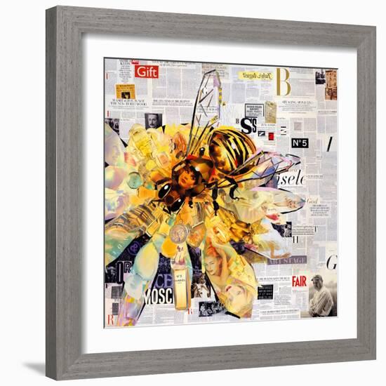 Bee-James Grey-Framed Art Print