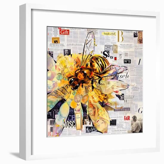 Bee-James Grey-Framed Art Print