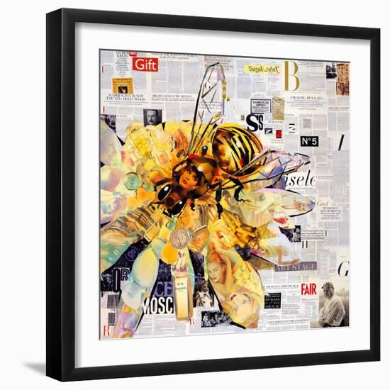 Bee-James Grey-Framed Art Print