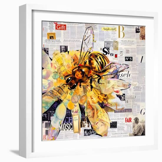 Bee-James Grey-Framed Art Print