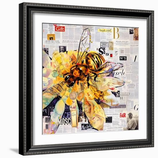 Bee-James Grey-Framed Art Print